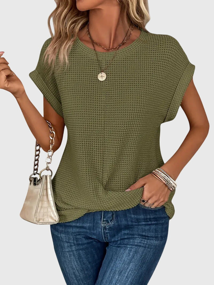 Isa™ | Stylish Crew Neck Blouse