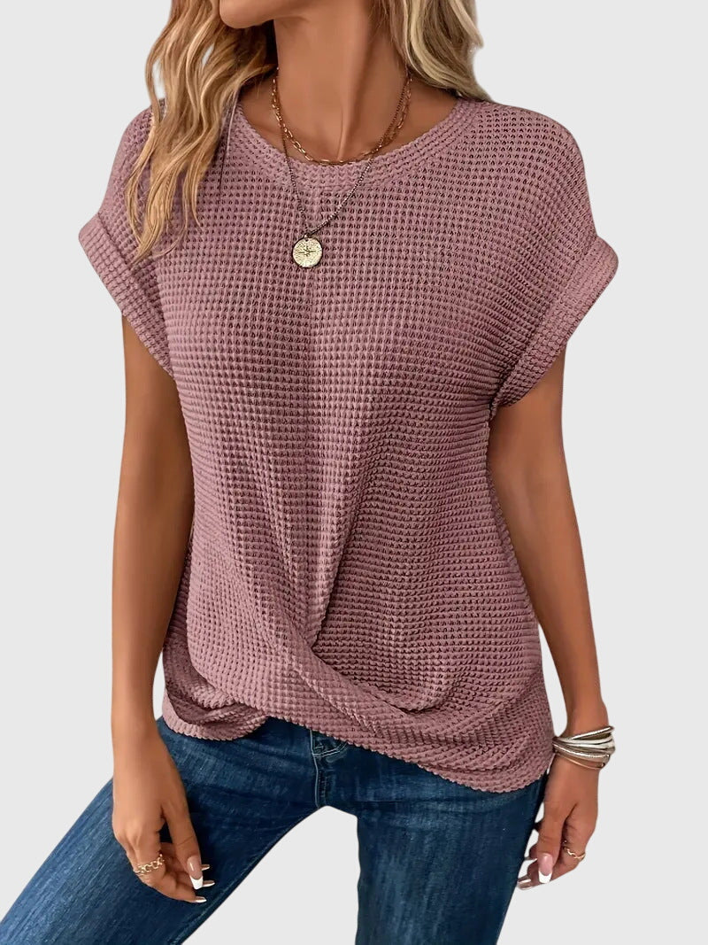 Isa™ | Stylish Crew Neck Blouse