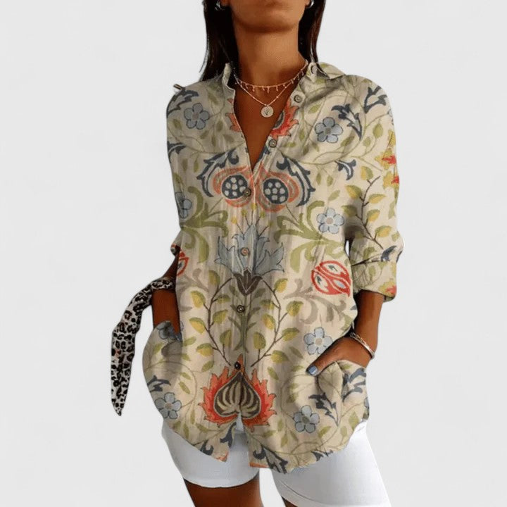 Katarine | Chic Floral Elegance Blouse