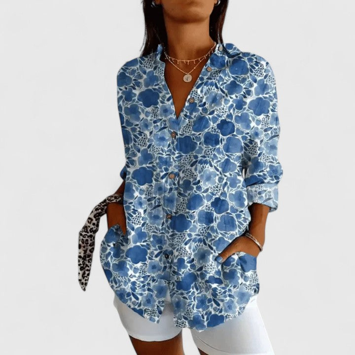 Katarine | Chic Floral Elegance Blouse
