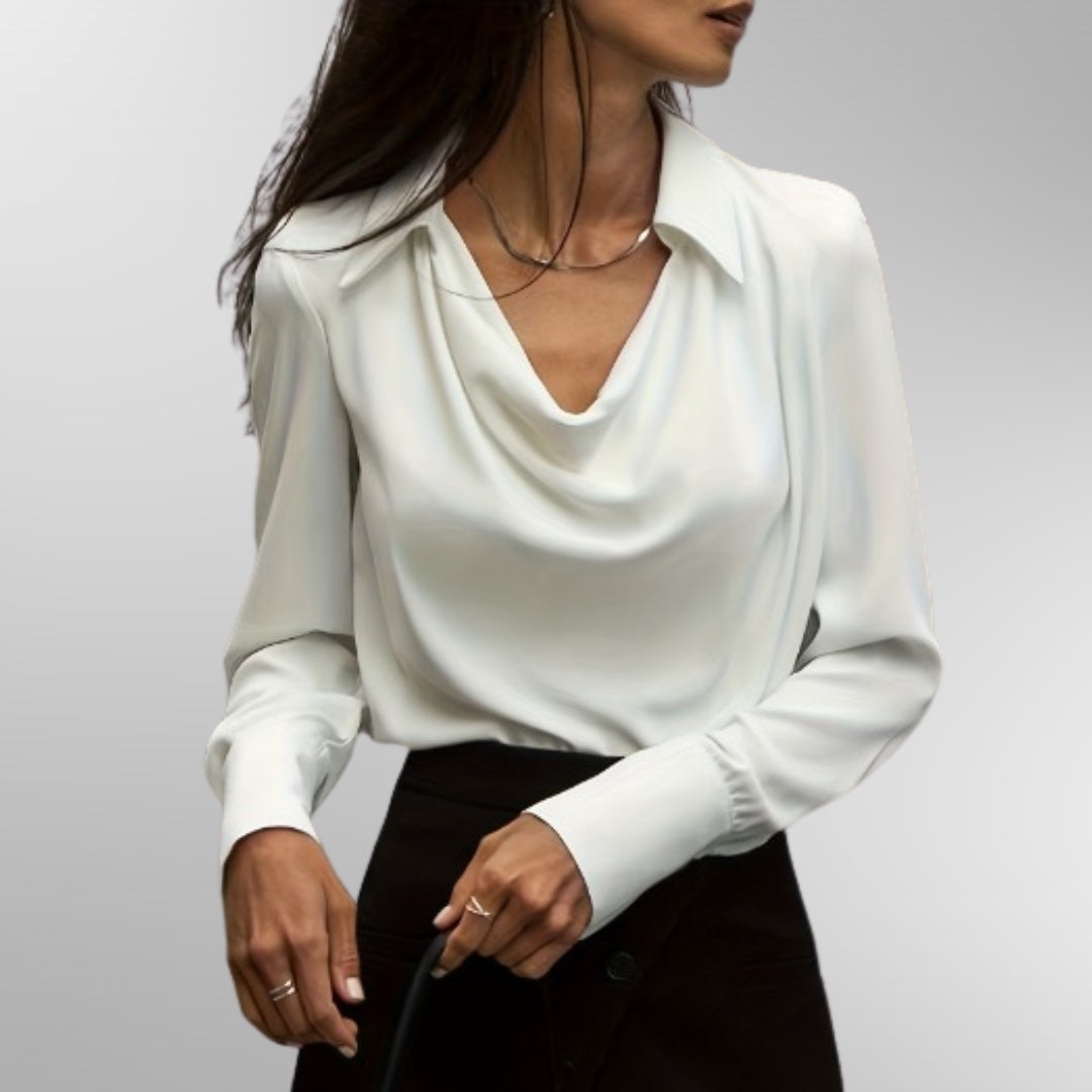 Violet™ | Chic Satin Blouse