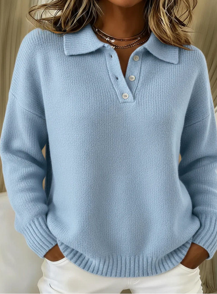 Olivia | Knit Polo Sweater