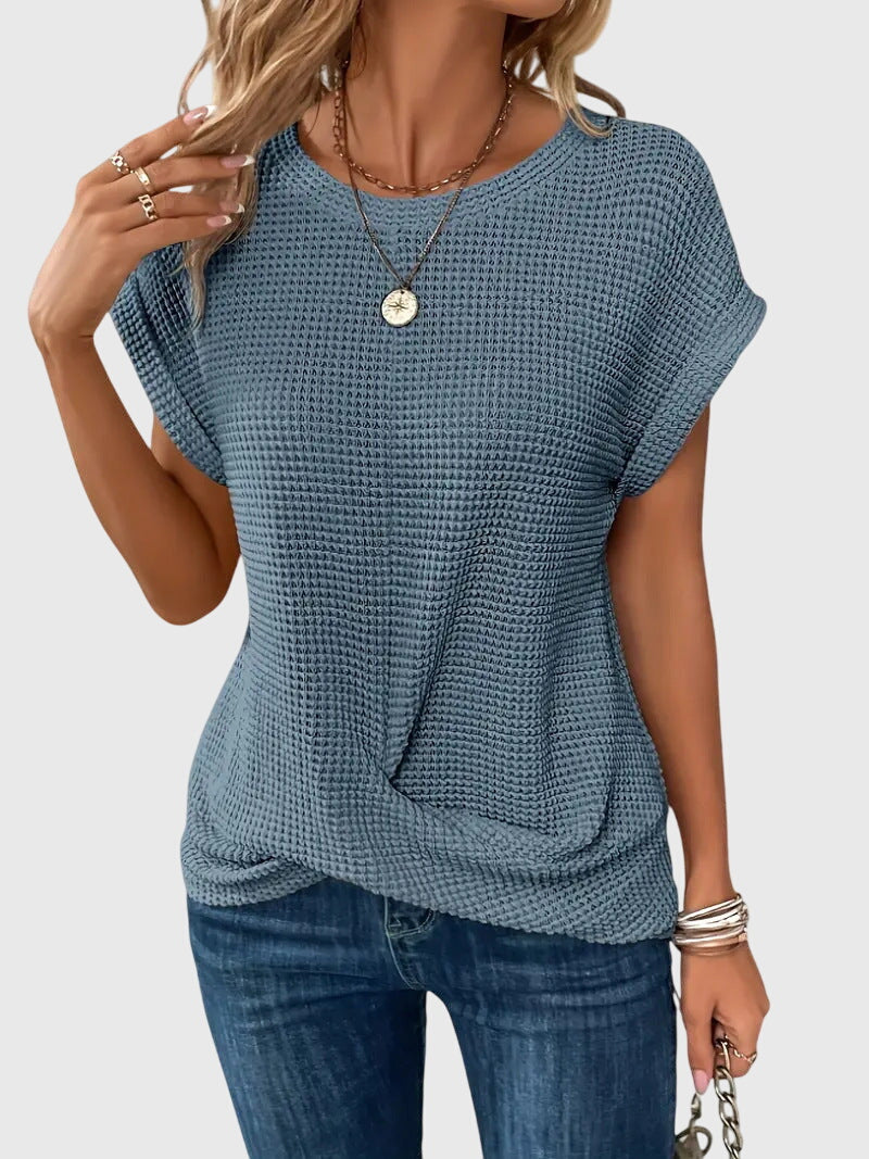 Isa™ | Stylish Crew Neck Blouse