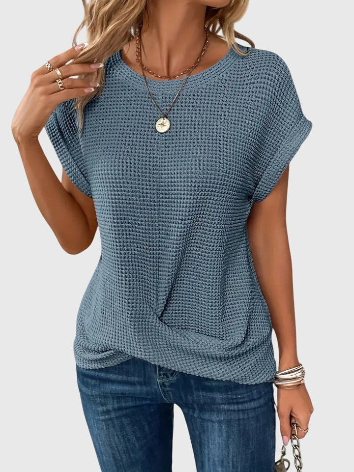 Isa™ | Stylish Crew Neck Blouse