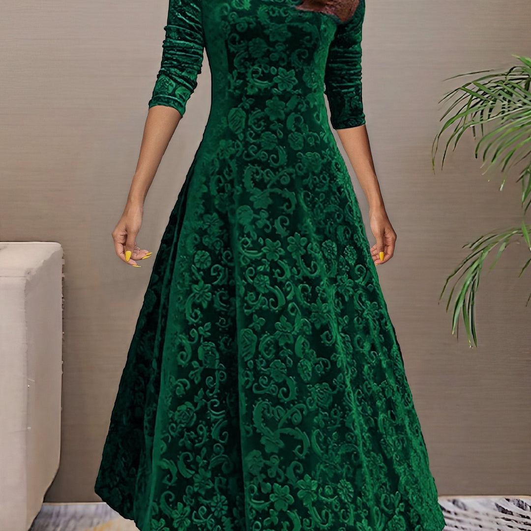 Denise | Luxurious Velvet Elegance Gown