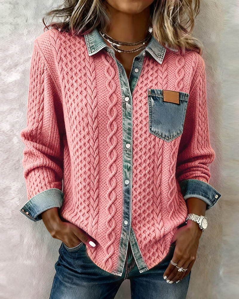 Juliane | Patchwork Denim Shirt
