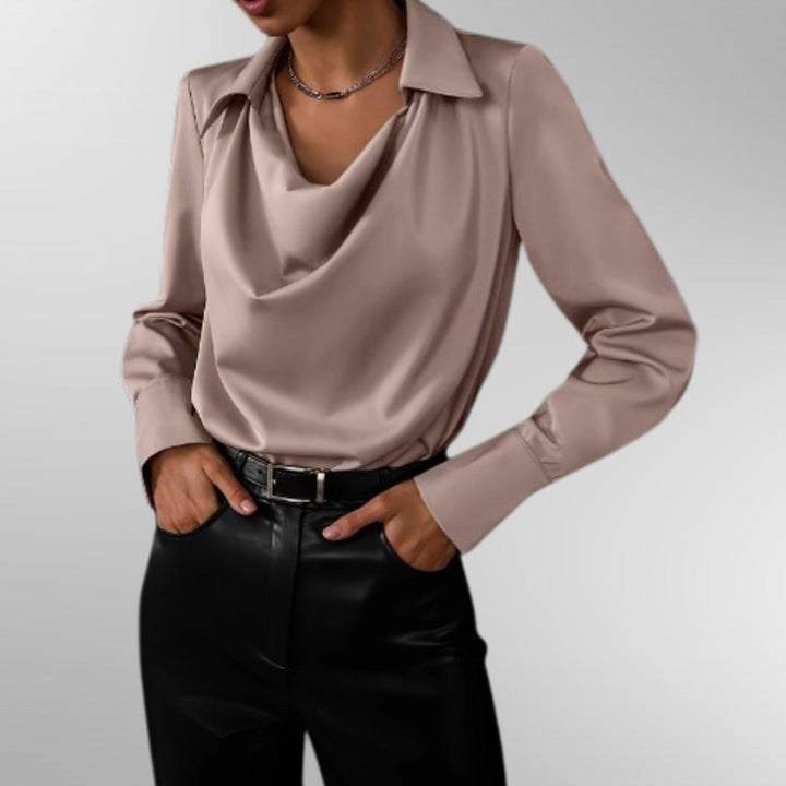 Violet™ | Chic Satin Blouse