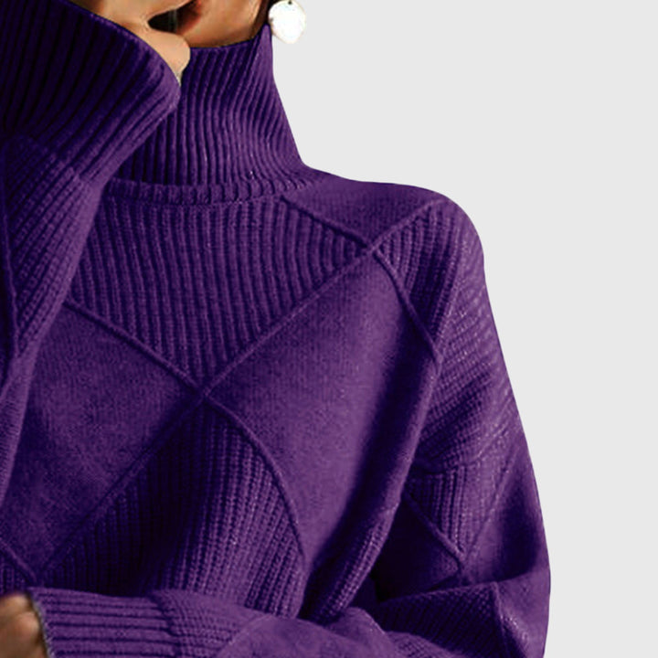 Angela™ Turtleneck Knit Sweater