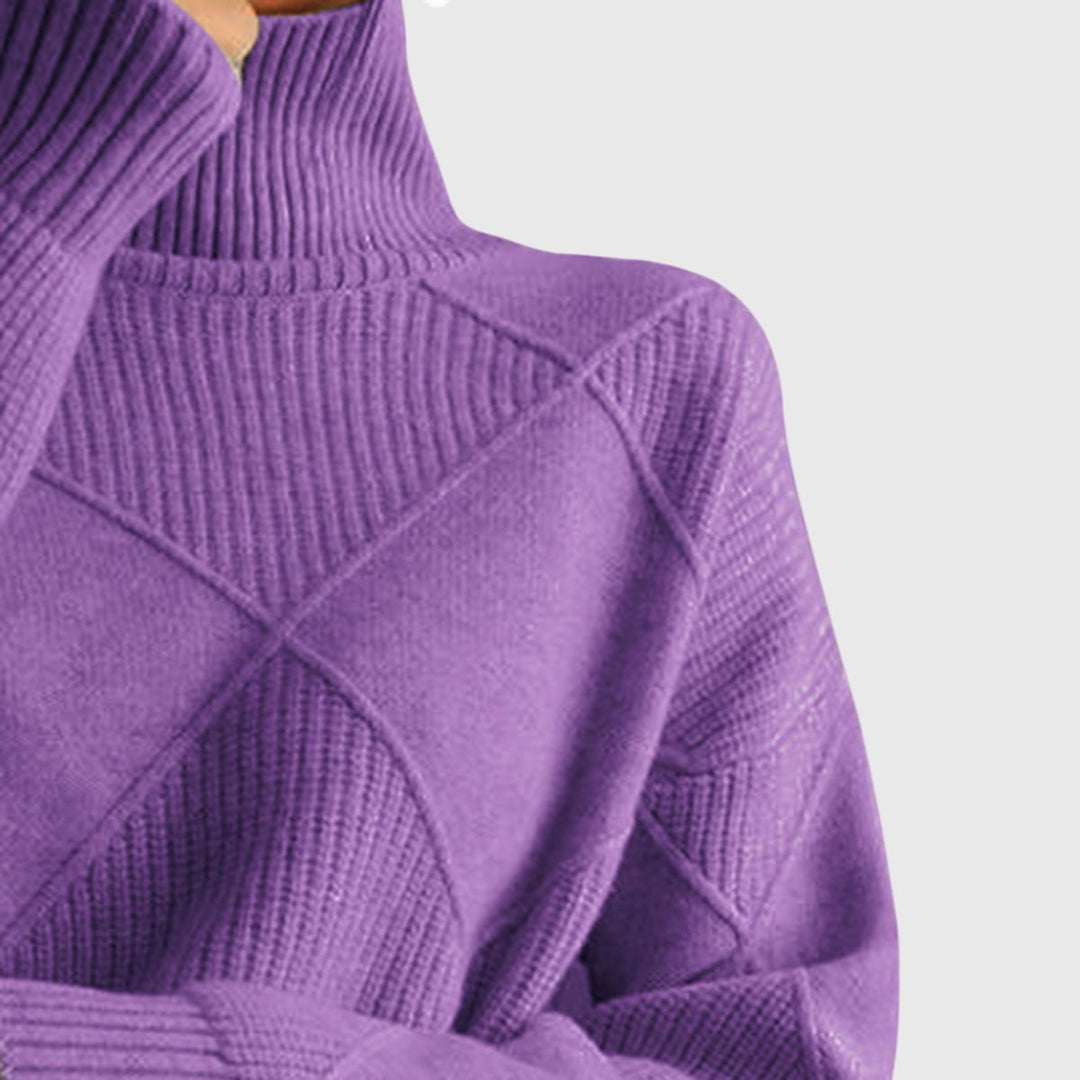 Angela™ Turtleneck Knit Sweater