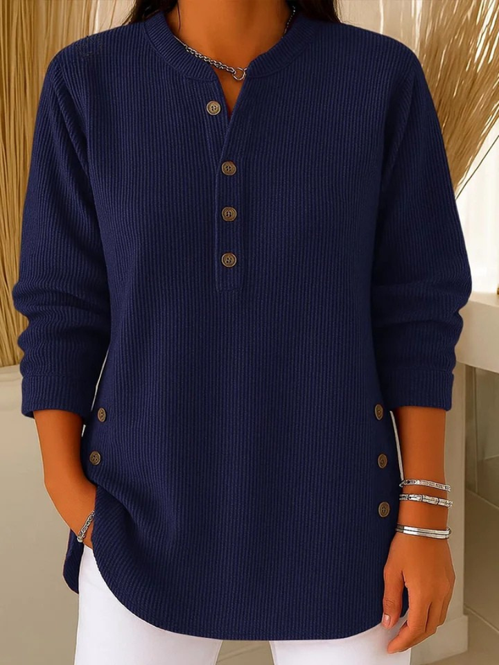 Eden | Henley Tunic with Button Detail