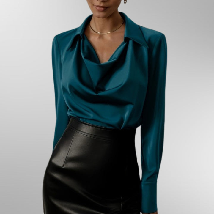 Violet™ | Chic Satin Blouse