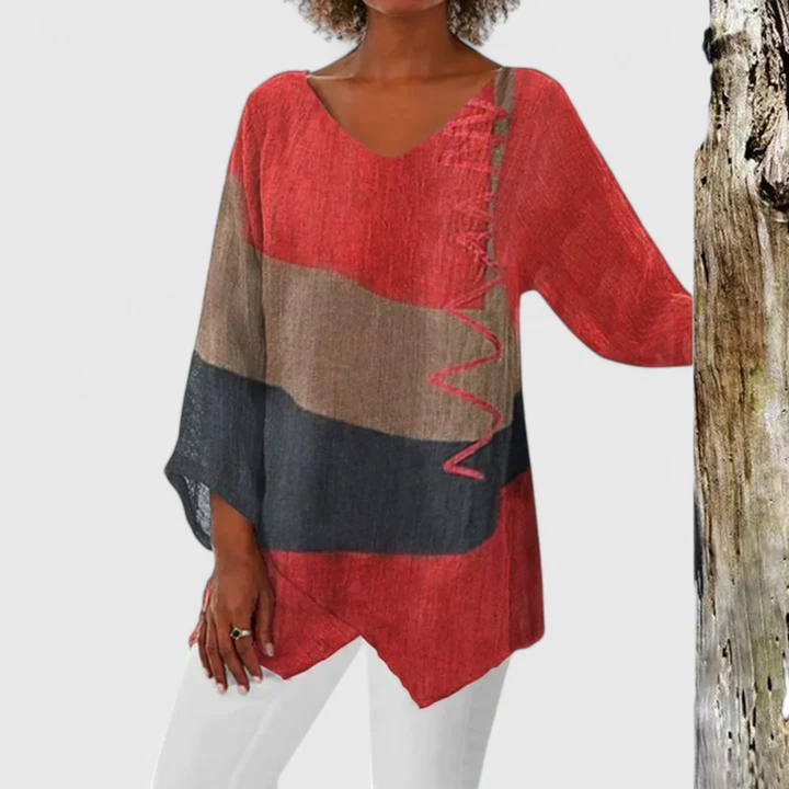 Elysia | Elegant V-Neck Tunic