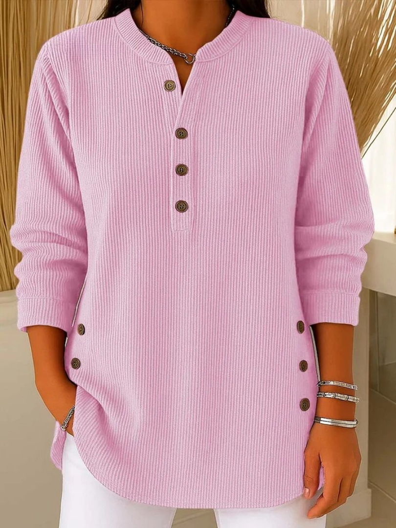 Eden | Henley Tunic with Button Detail