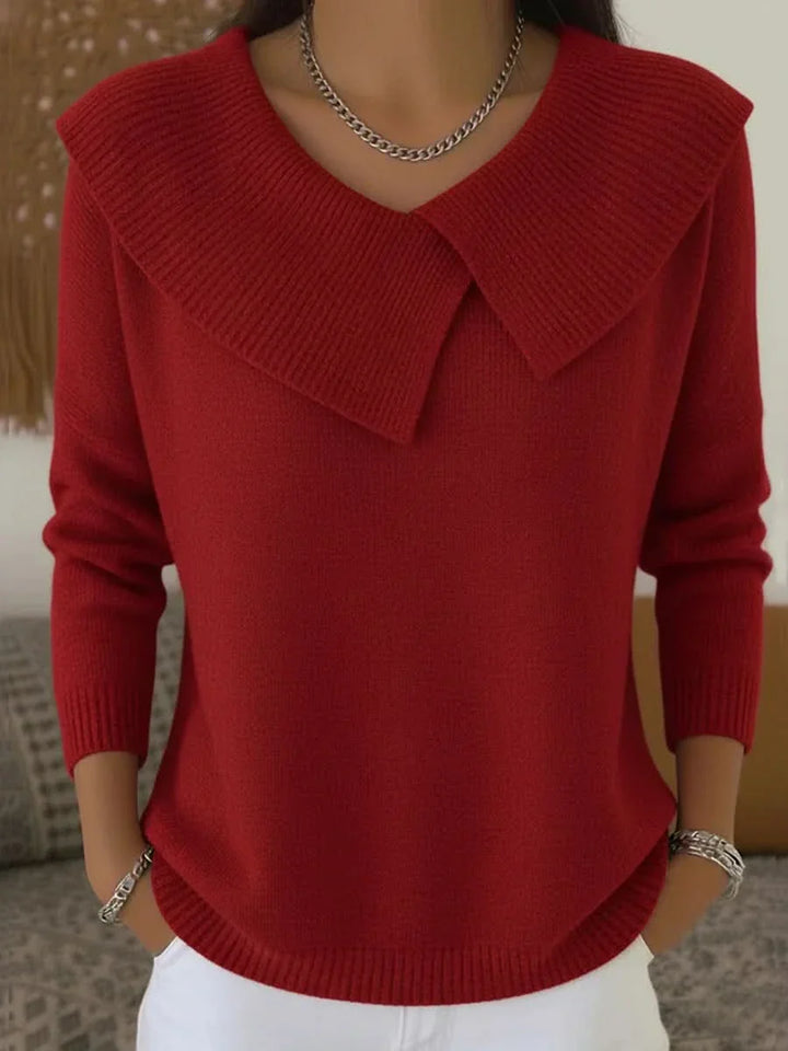 Odette | Ribbed Collar Sweater