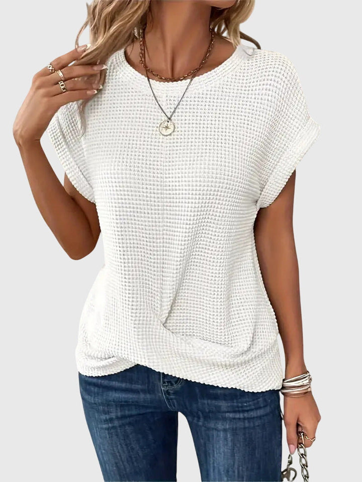 Isa™ | Stylish Crew Neck Blouse