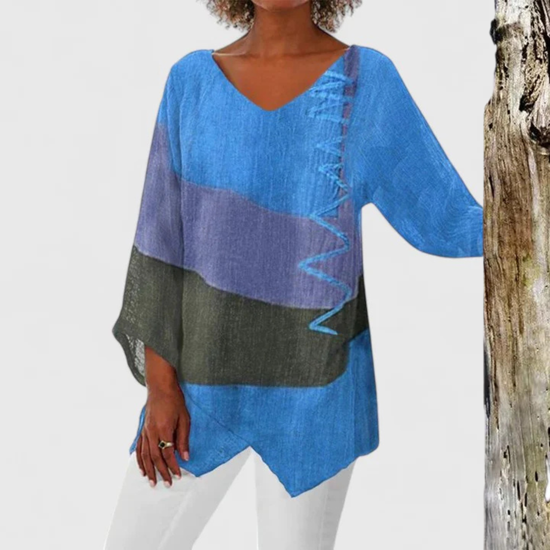 Elysia | Elegant V-Neck Tunic