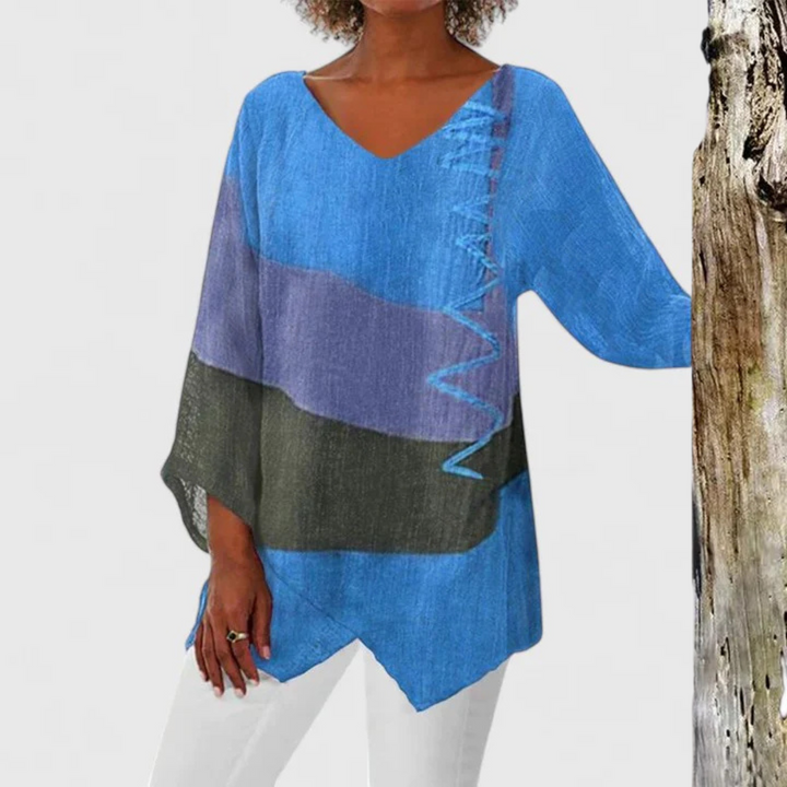 Elysia | Elegant V-Neck Tunic