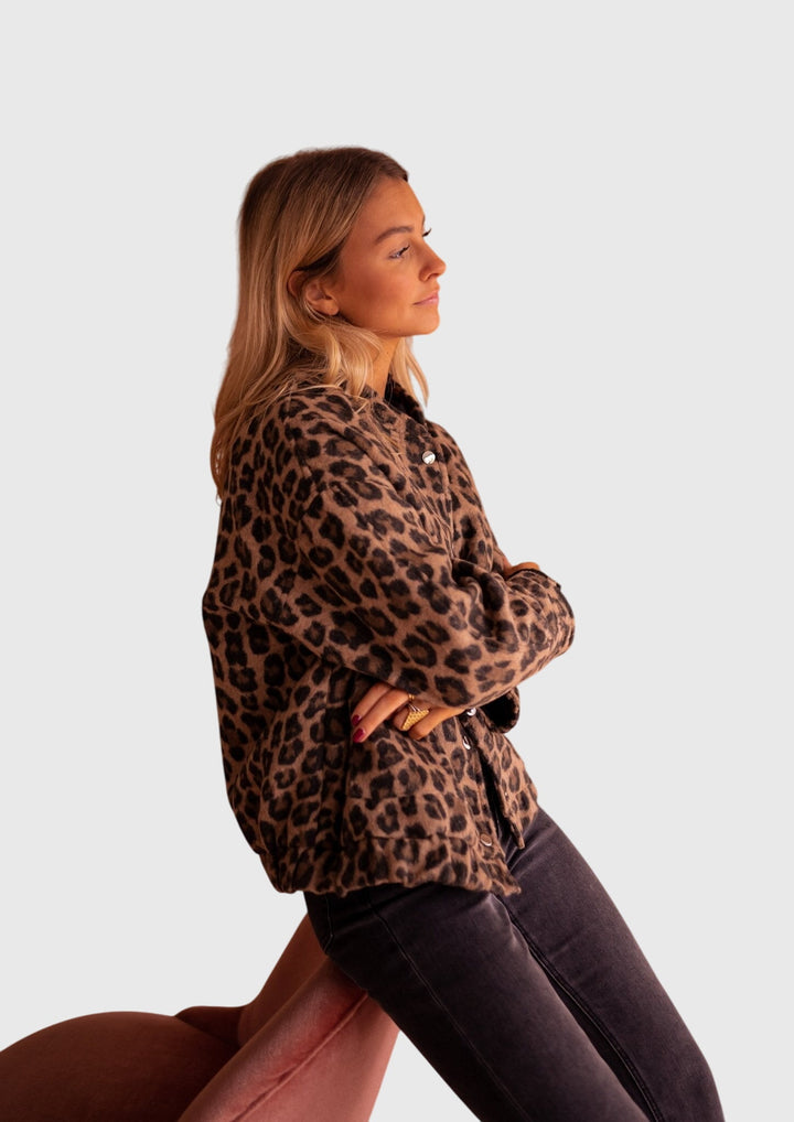 Elodie | Chic Leopard Print Jacket