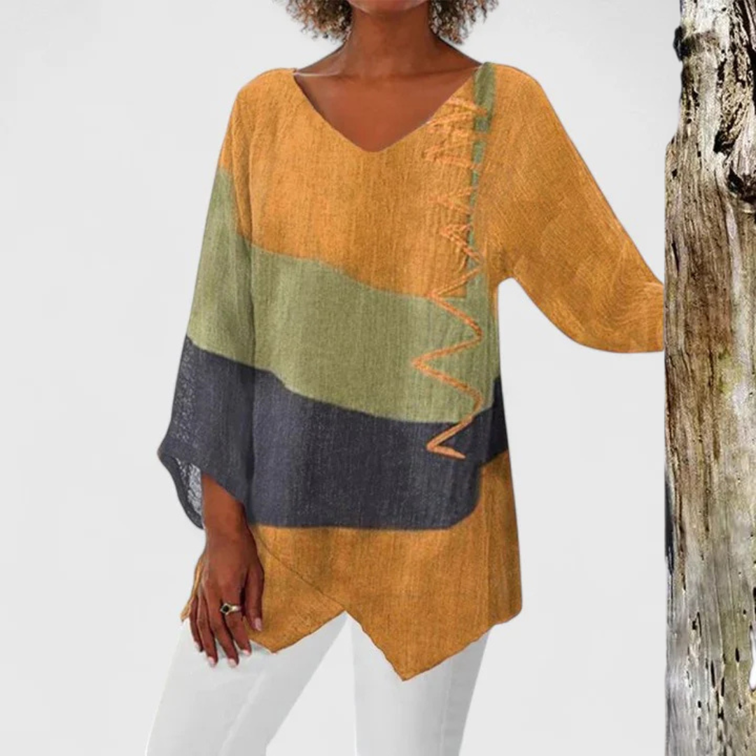 Elysia | Elegant V-Neck Tunic
