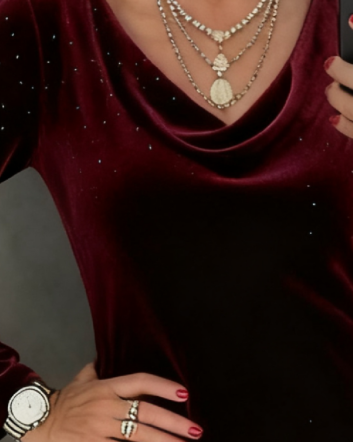 Aubrey | Straight-Cut Dress with Shimmering Finish