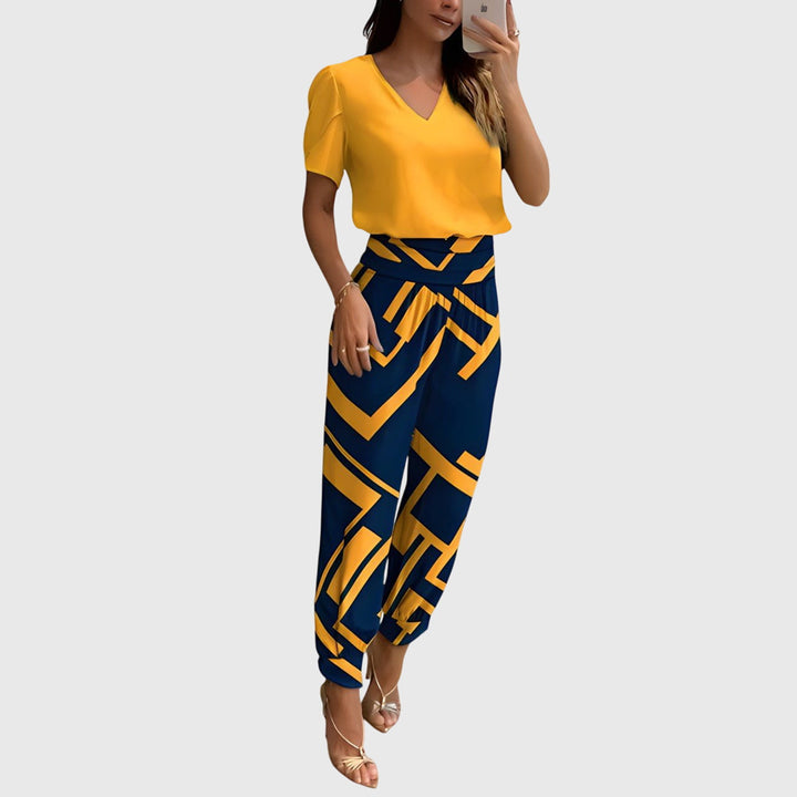 Jennifer™ | Chic Blouse and Trouser Ensemble