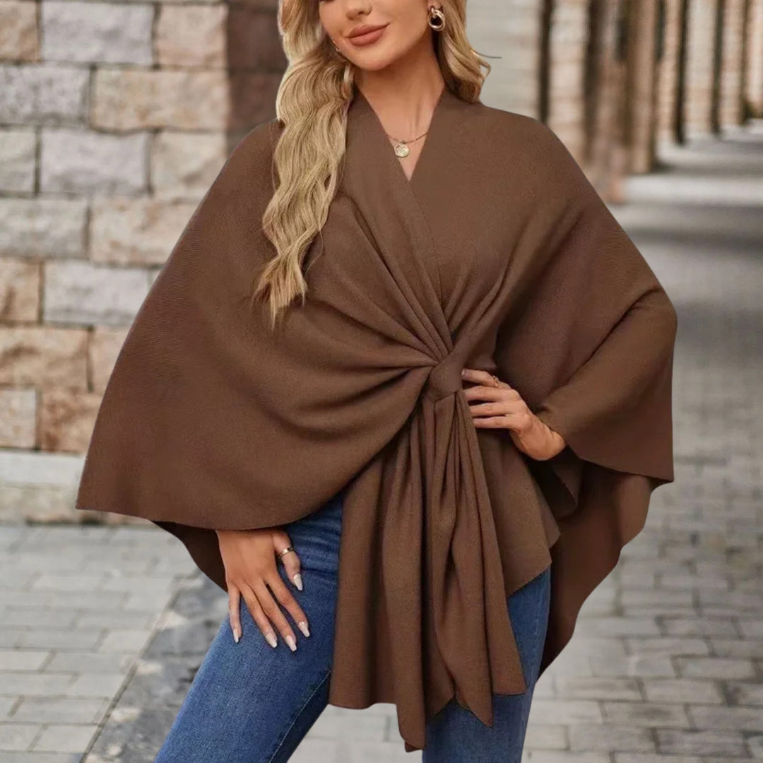 Selora | Elegant Poncho Sweater