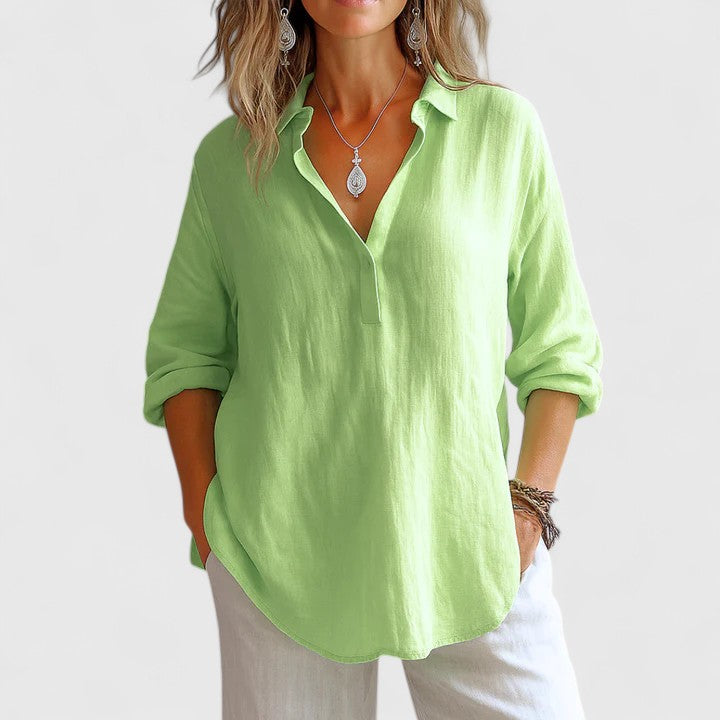 Franzina | Soft and Stylish Linen Blouse