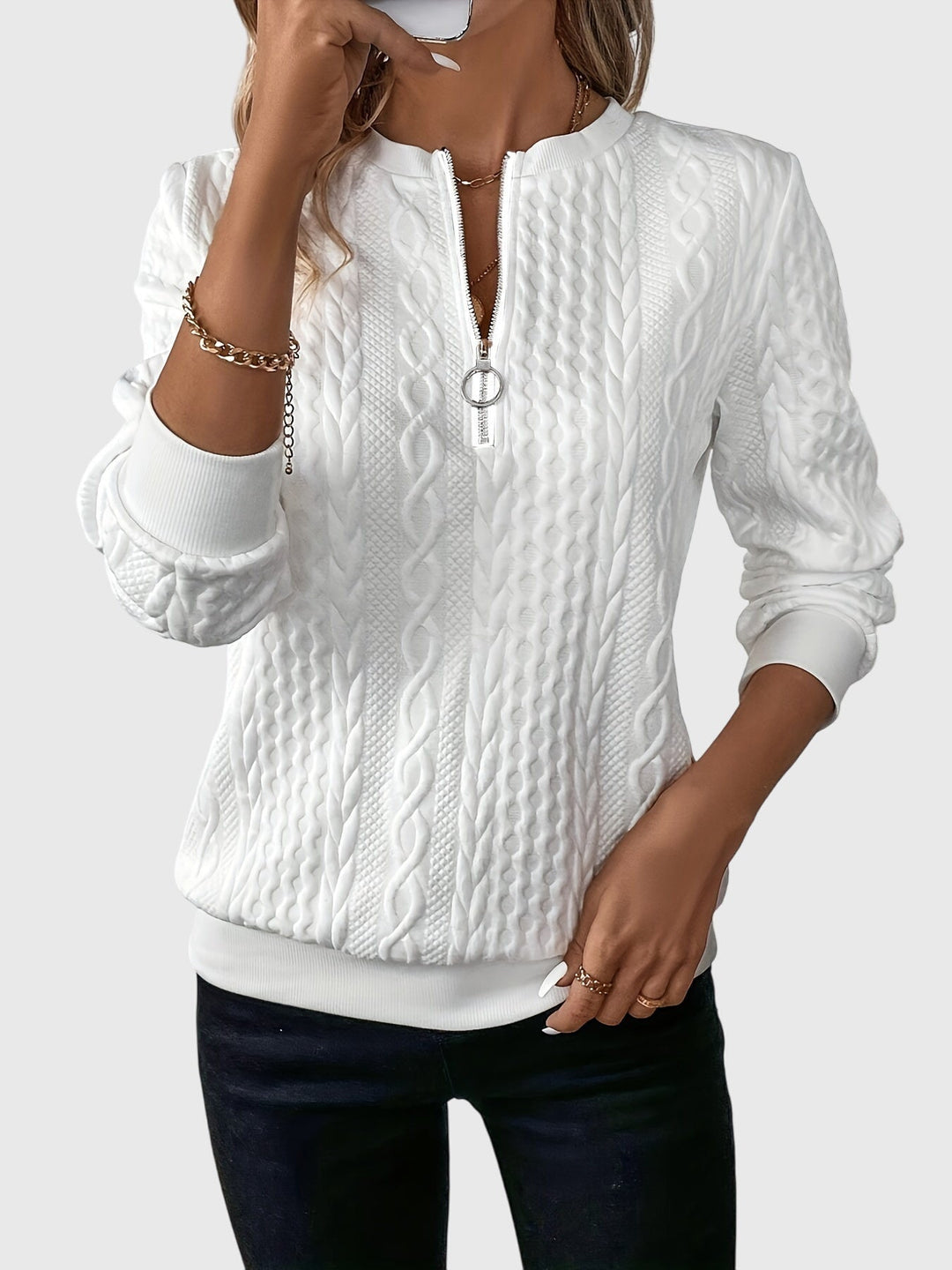 Nora™ Zippered Sweater