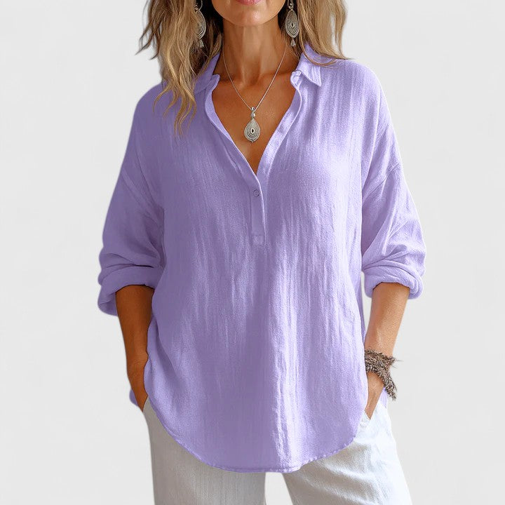 Franzina | Soft and Stylish Linen Blouse