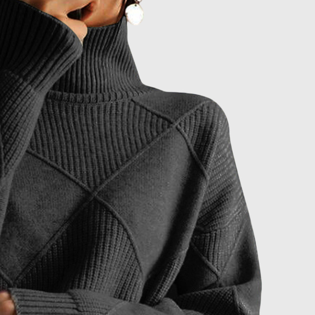 Angela™ Turtleneck Knit Sweater
