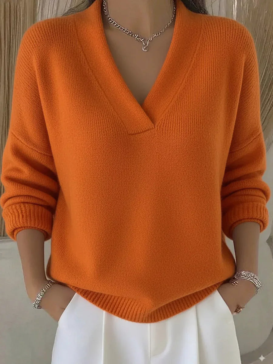 Faye | Cozy V-Neck Sweater