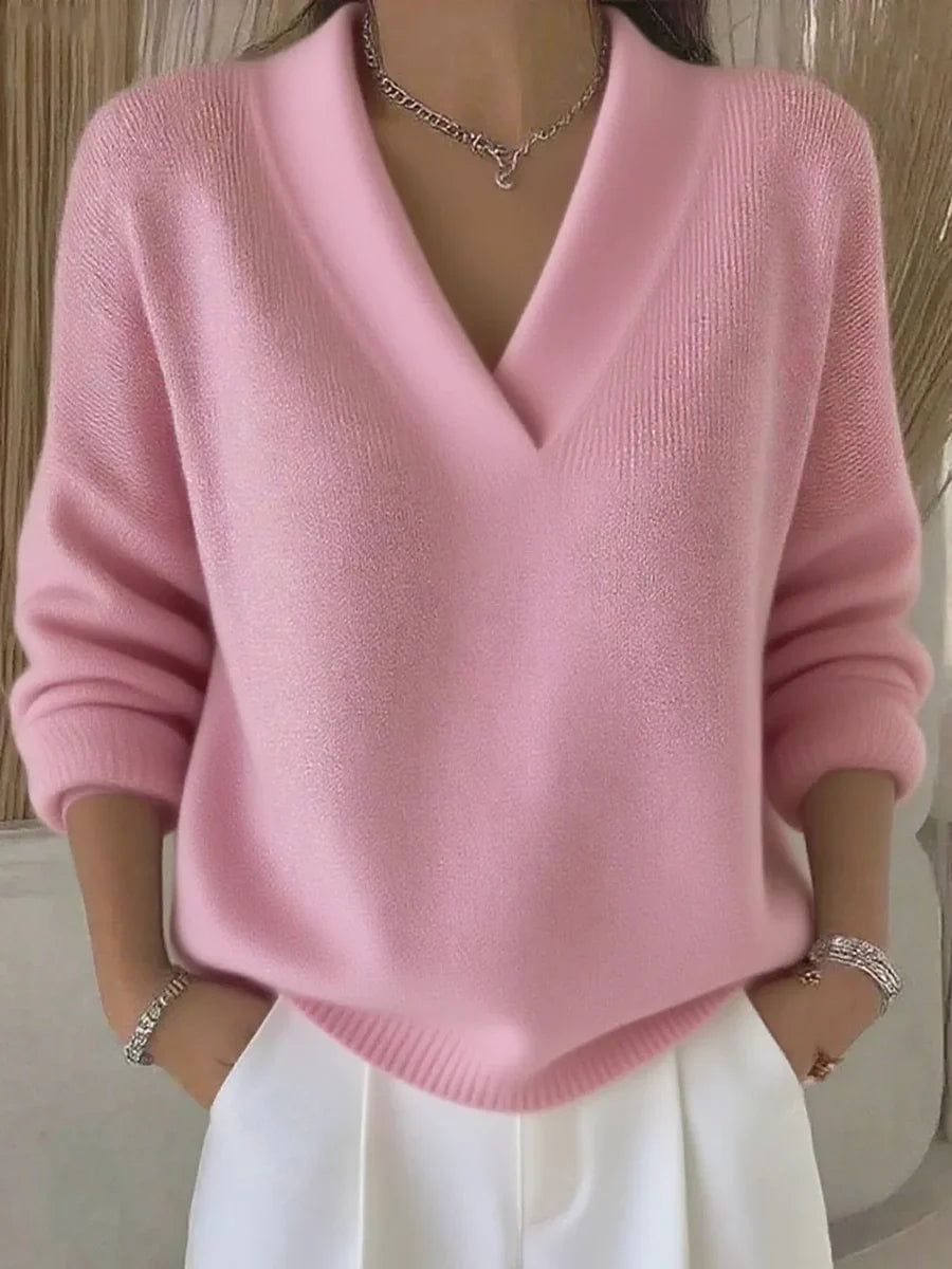 Faye | Cozy V-Neck Sweater