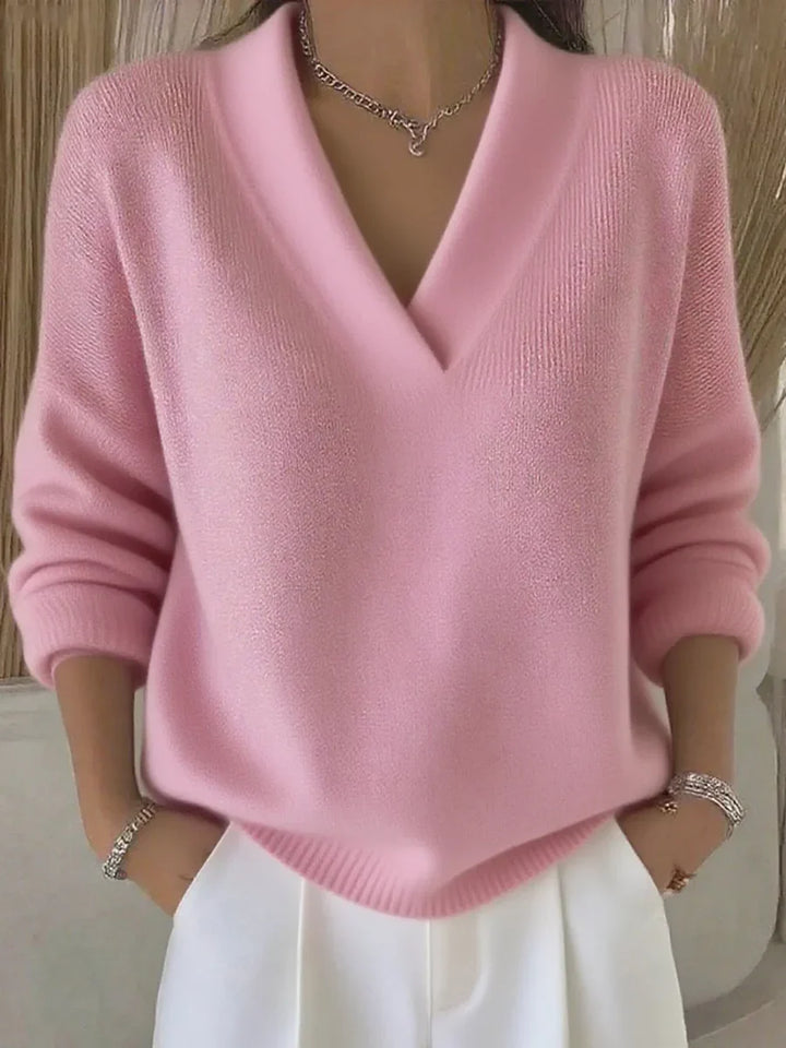 Faye | Cozy V-Neck Sweater