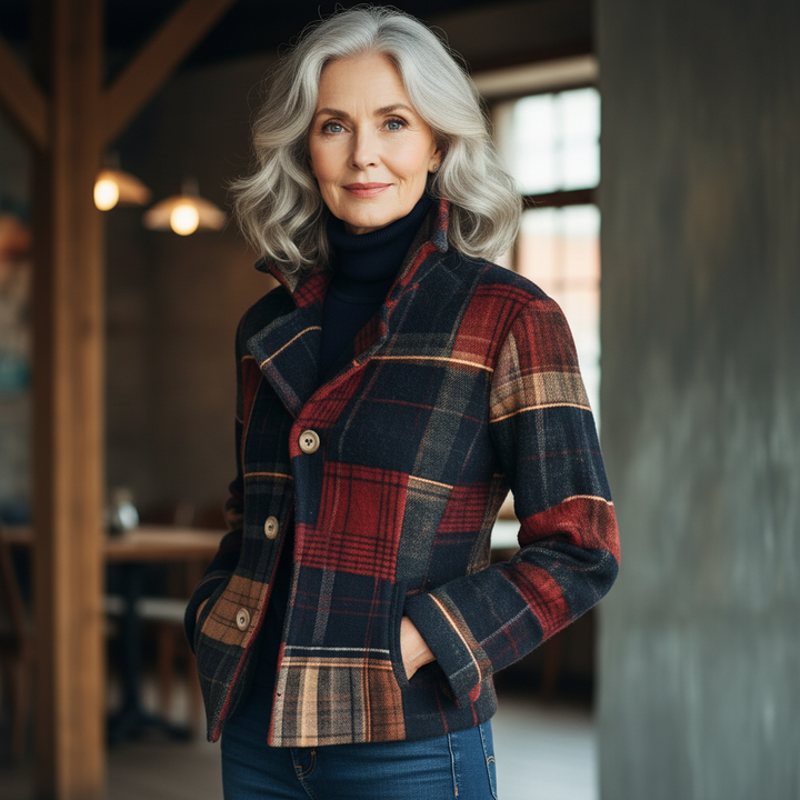 Maribel | Classic Check Wool Jacket