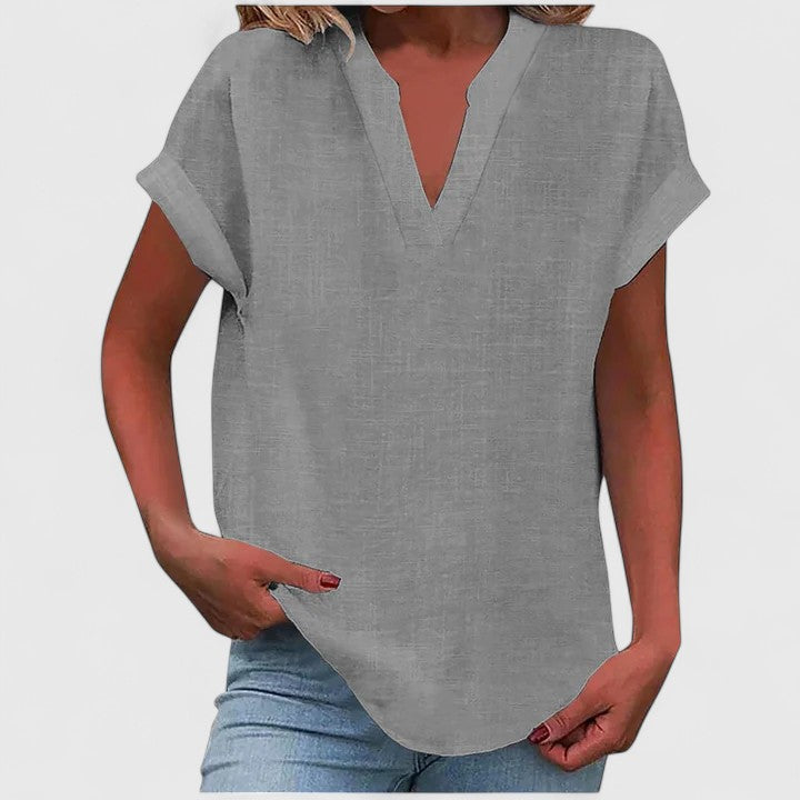 Xavinah | Cozy V-Neck Top