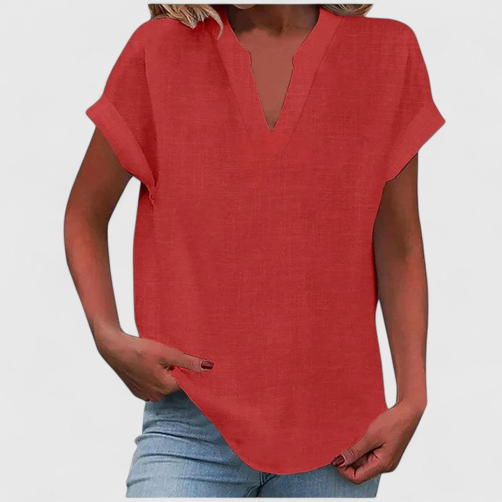Xavinah | Cozy V-Neck Top