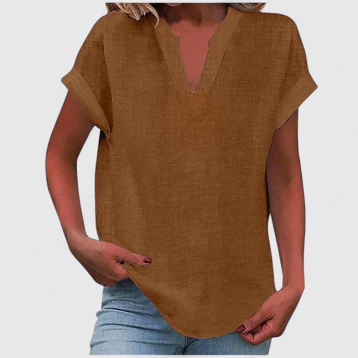 Xavinah | Cozy V-Neck Top