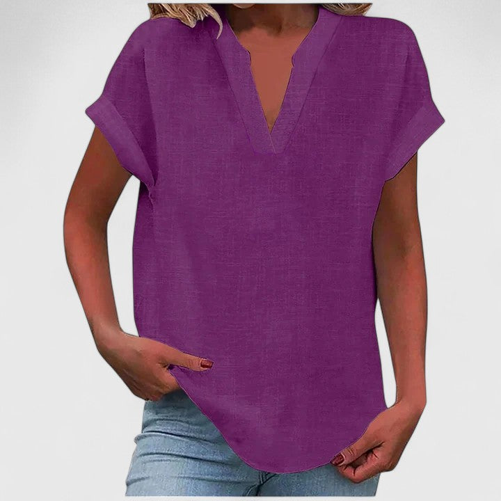 Xavinah | Cozy V-Neck Top