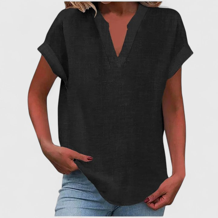Xavinah | Cozy V-Neck Top