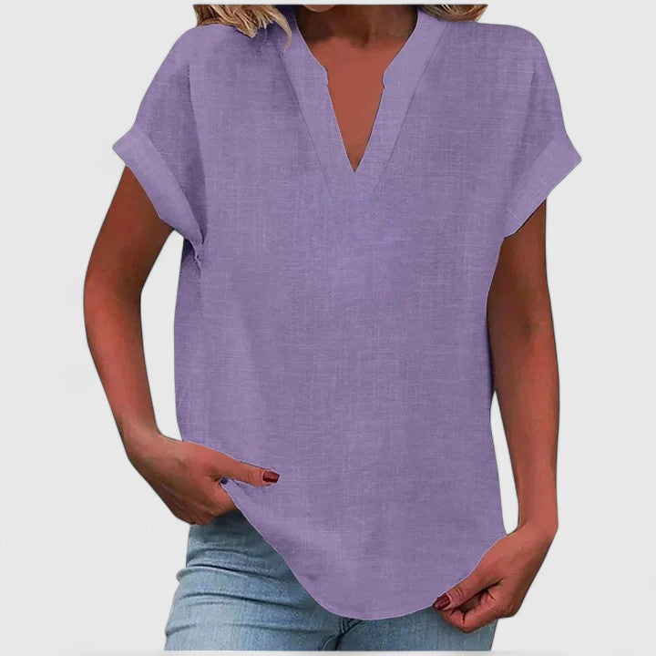 Xavinah | Cozy V-Neck Top