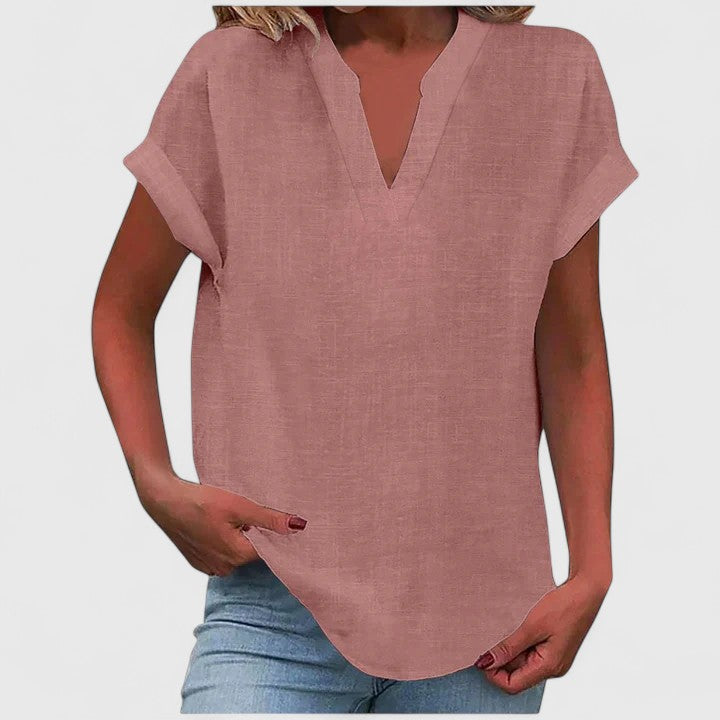 Xavinah | Cozy V-Neck Top