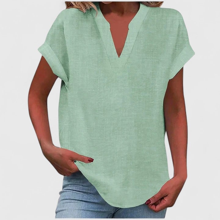 Xavinah | Cozy V-Neck Top