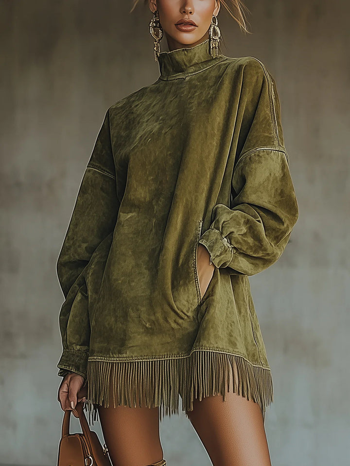 Sheri | Comfy Fringe Dress