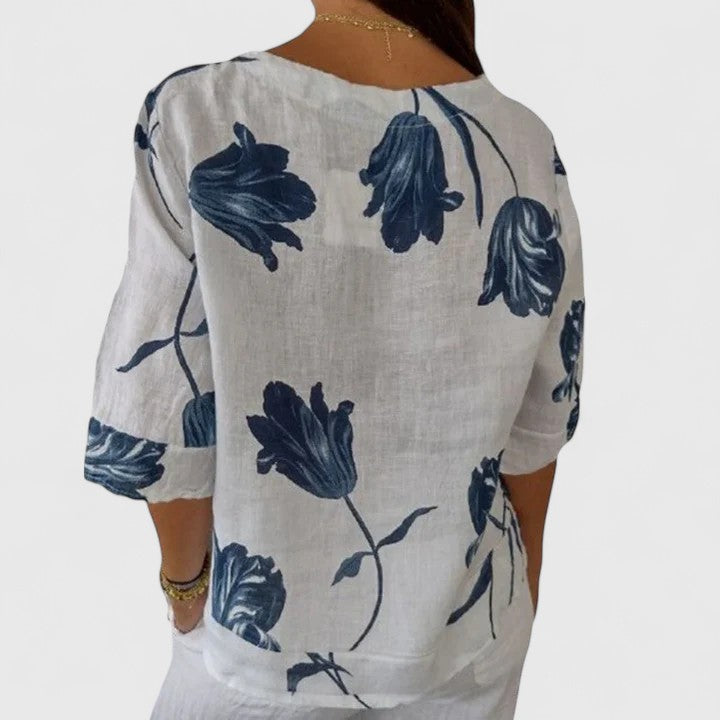 Isabel | Chic Floral Pattern Blouse