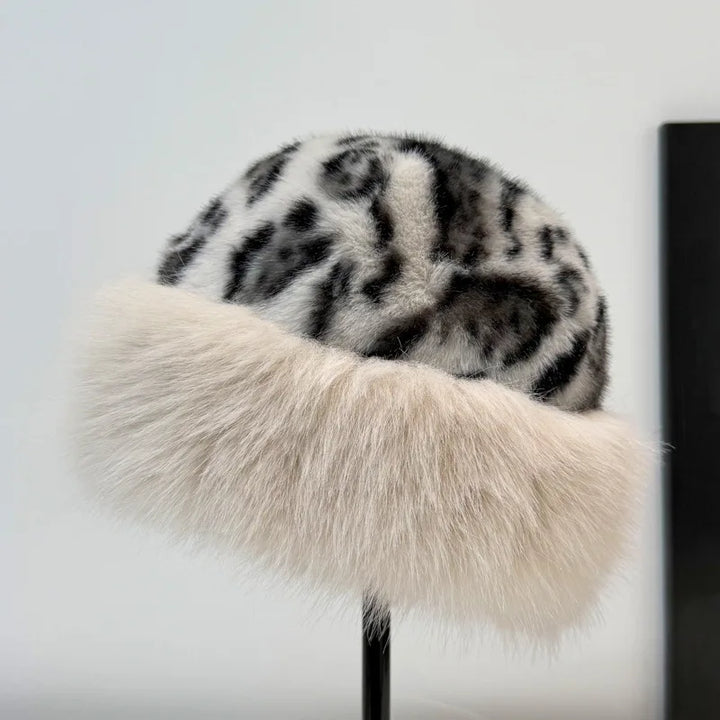 Aoife™ | Leopard Print Fur Hat