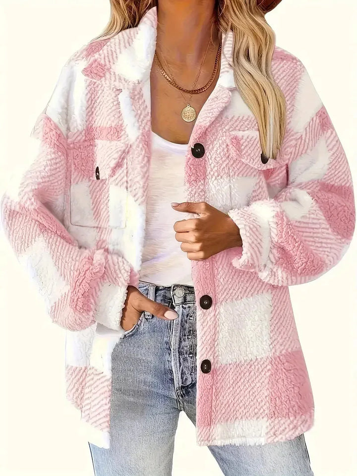 Martin | Chic Plaid Fleece Coat