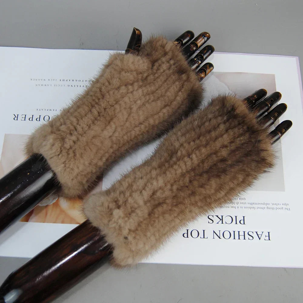 Aoife™ | Mink Fur Gloves