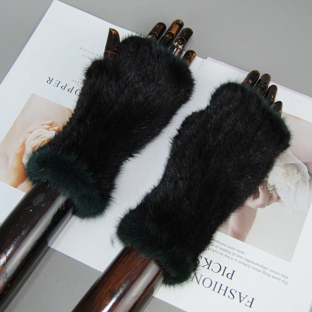 Aoife™ | Mink Fur Gloves