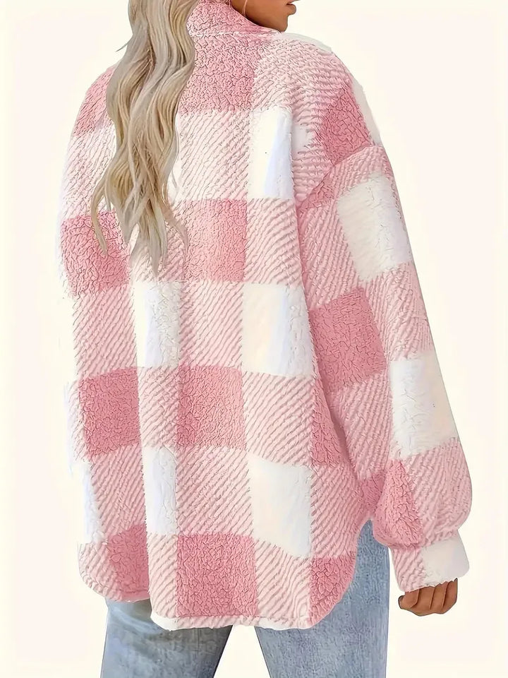 Martin | Chic Plaid Fleece Coat