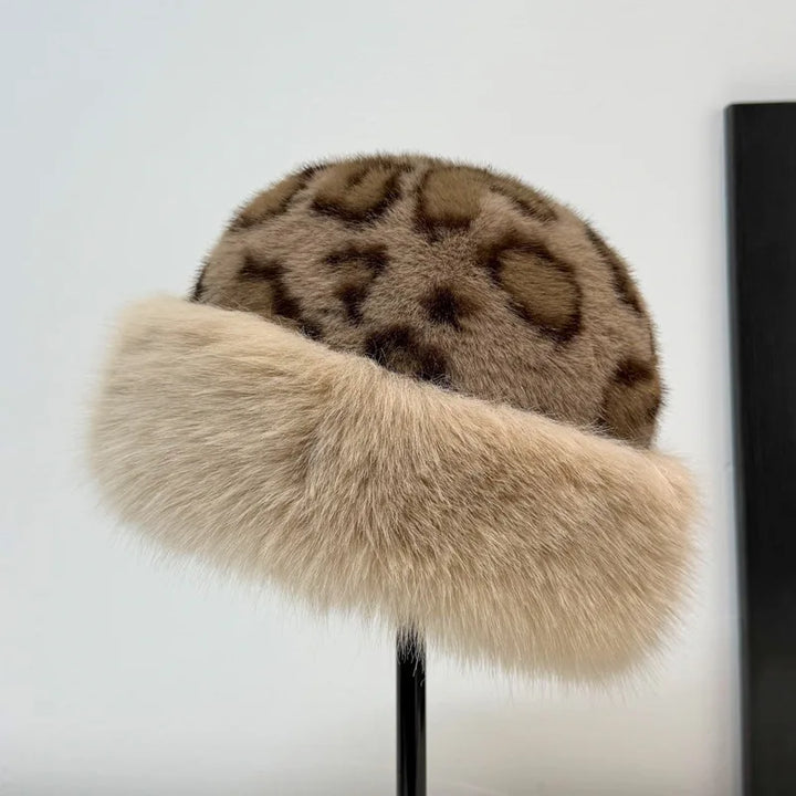 Aoife™ | Leopard Print Fur Hat